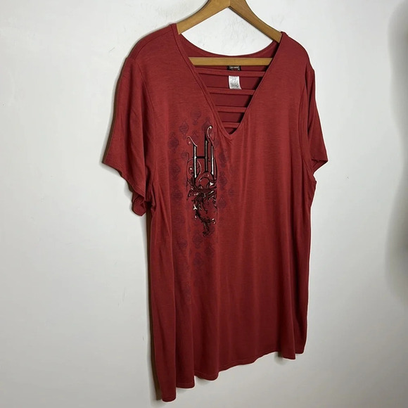 Harley Davidson Whiskey Row Prescott Arizona Modern Graphic V Neck T Shirt - Picture 4 of 9